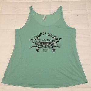 FINAL SALE - Route One Apparel Tank w/Crab - M